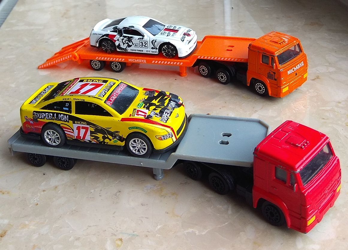 Тягачи,автовозы,эвакуаторы Hot Wheels, Majorette, Siku