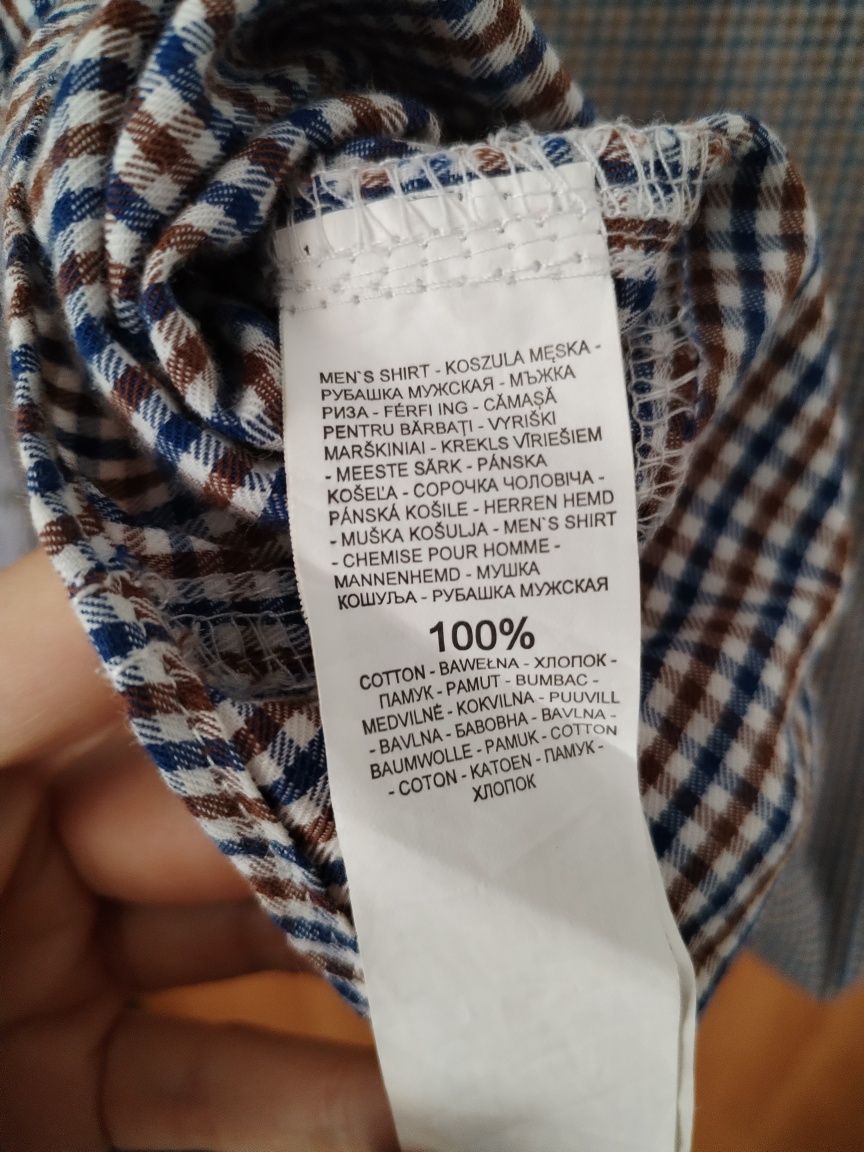 Koszula w kratkę męska Reserved regular fit rozmiar M