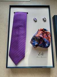 Zestaw prezentowy dla mężczyzn krawat spinki