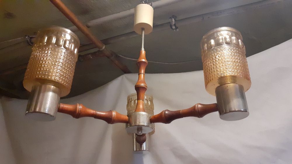 Żyrandol lata 70-te polamp radom