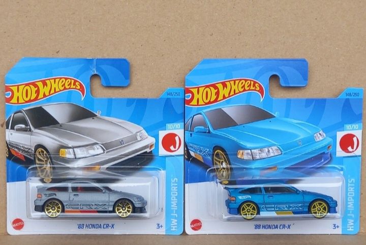 Conjunto 2 - 88 honda cr-x hot wheels