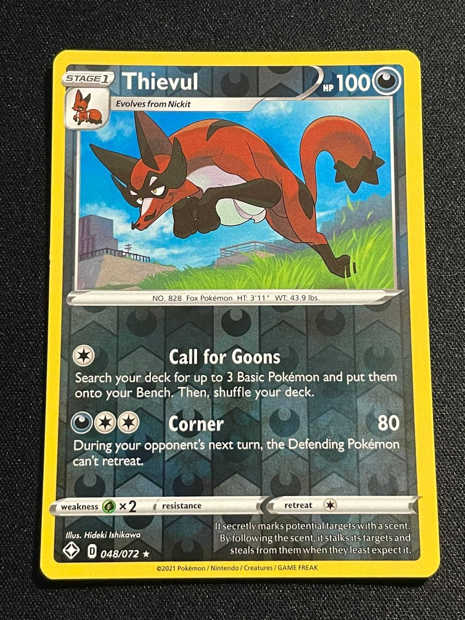 Carta Pokémon Thievul 48/72 Shining Fates