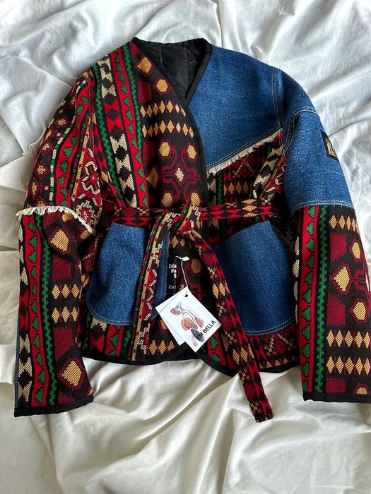 Куртка ручної роботи джинсовка утеплена