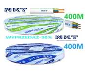 Przewód NKT Instal Plus kabel  YDYpżo ZESTAW 4/3x1,5 + 4/3x2,5. 800MB.