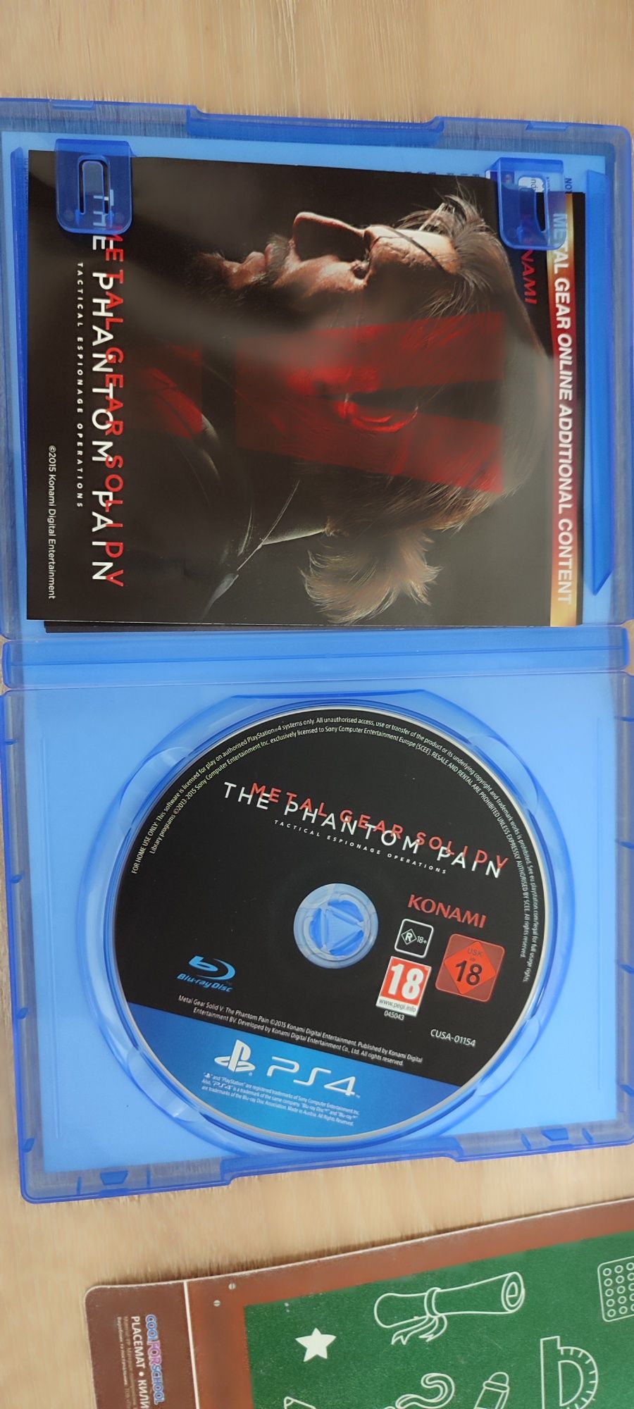 Діск на псп4 Metal Gear SolidV