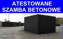 Szamba betonowe z atestem, deszczówki, grobowce