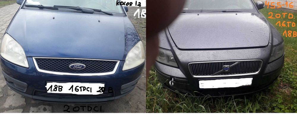 części ford fokus c-max 1.8b ,2.0tdci, 1.6tdci ,volvo v50, s40,452-46