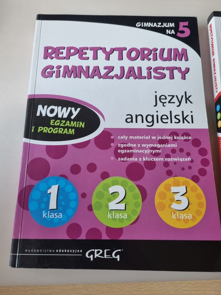 Kompendium, repetytorium, opracowanie - j. polski, j. ang, matematyka