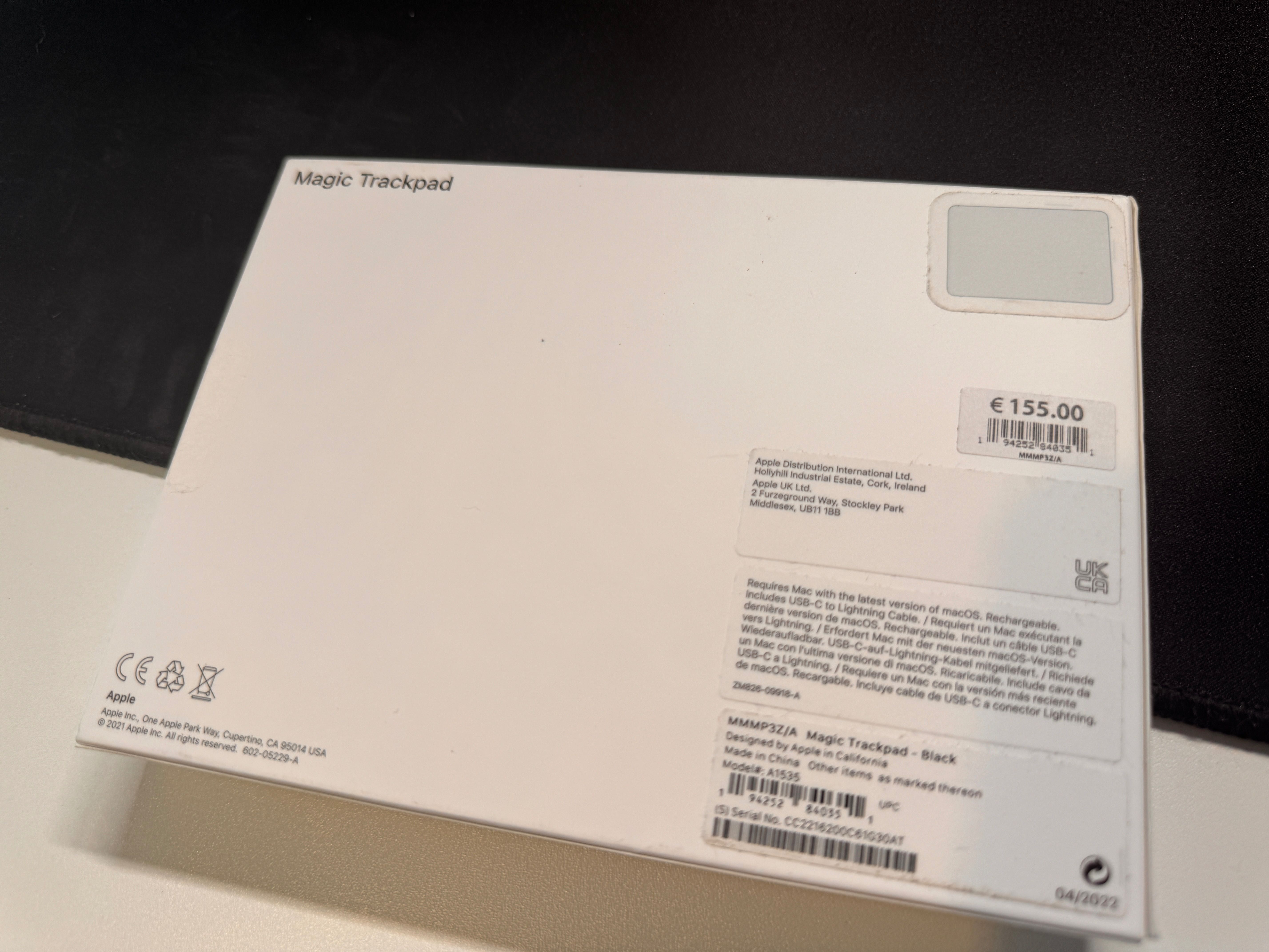 Magic Trackpad 3 Black | Ідеальний стан | Ориг.кабель у комплекті