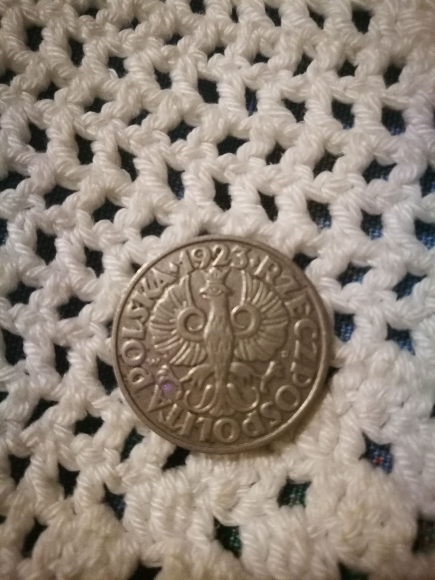 Kolekcjonerskie przedwojenne monety 50 groszy z 1923 roku