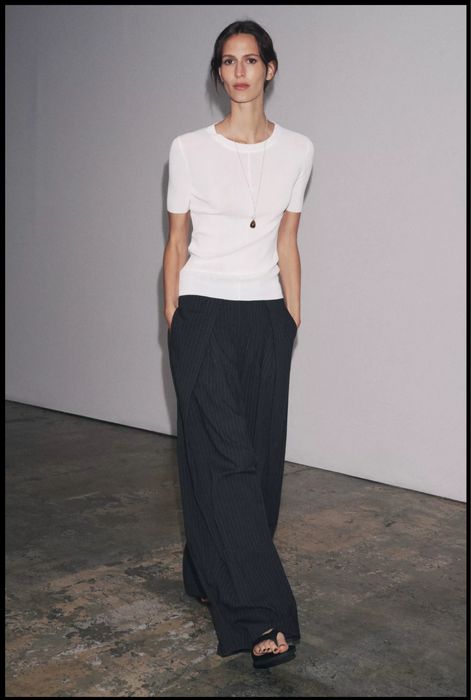 Штани Zara Зара в стилі Вікторії Бекхем