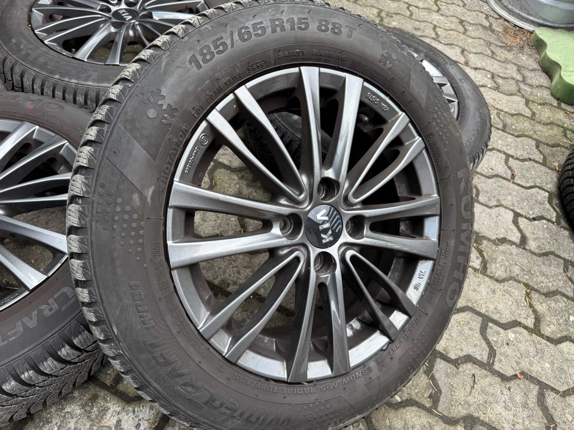 Felgi aluminiowe 15" 4x100 Kia Rio Stonic Hyundai I20 Mazda Suzuki
