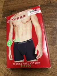 Majtki bokserki Kappa Underwear M 2 sztuki szare antracyt granatowe