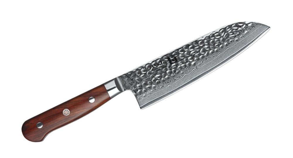 Nóż Szefa Kuchni stal damasceńska 67 warstw ręcznie polerowany GRATIS