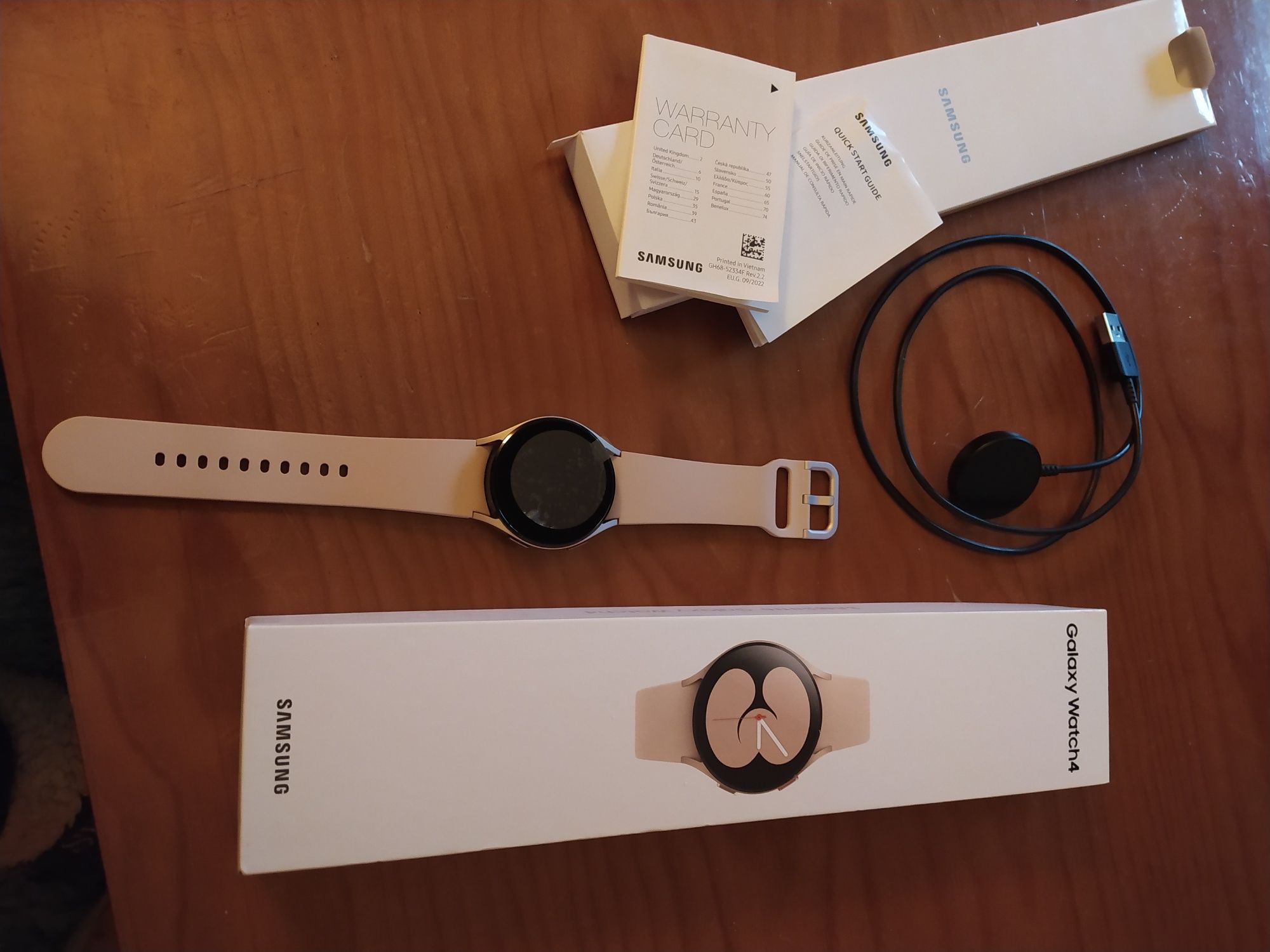 Smartwatch Samsung Galaxy Watch4 40mm - Rosa Dourado com garantia.