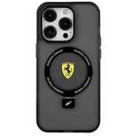 Etui Ferrari Ring Stand 2023 Collection MagSafe na iPhone 15 - czarne
