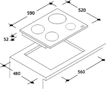 Индукционная варочная поверхность Candy CIE4630B