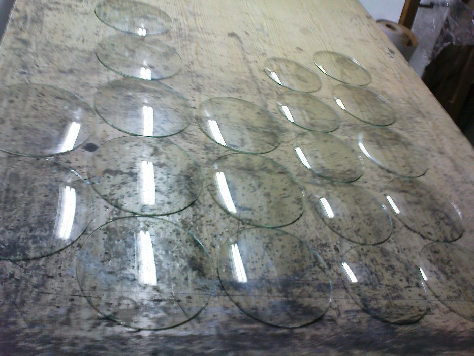 Szkło wypukłe do zegarów/witraże