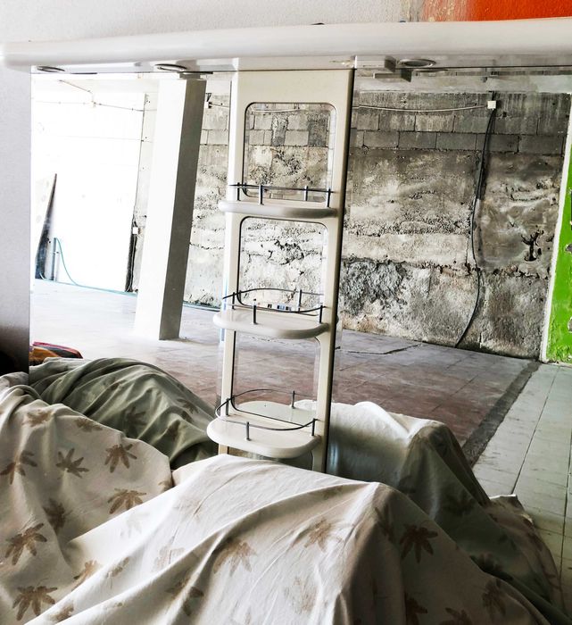 Móvel de Casa de Banho (2 Lavatórios) c/ Espelho