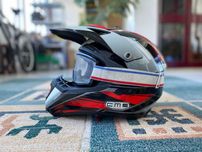 Capacete motocross CMS XR-7 mais óculos