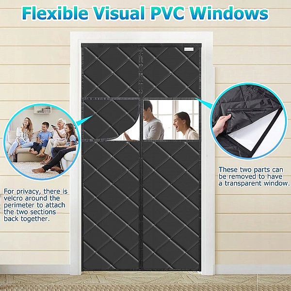 Kurtyna Magnetyczna Termoochronna Do Drzwi 75 X 200 Cm Z Przezroczysty