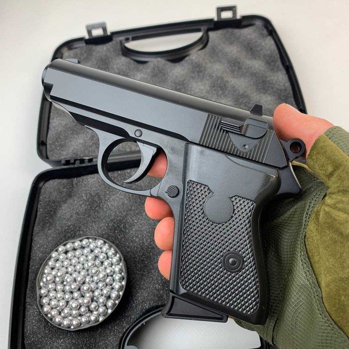 Металевий пістолет ПМ Реалістичний іграшковий макаров на пулях 6мм