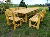 Meble ogrodowe zestaw stół ławki