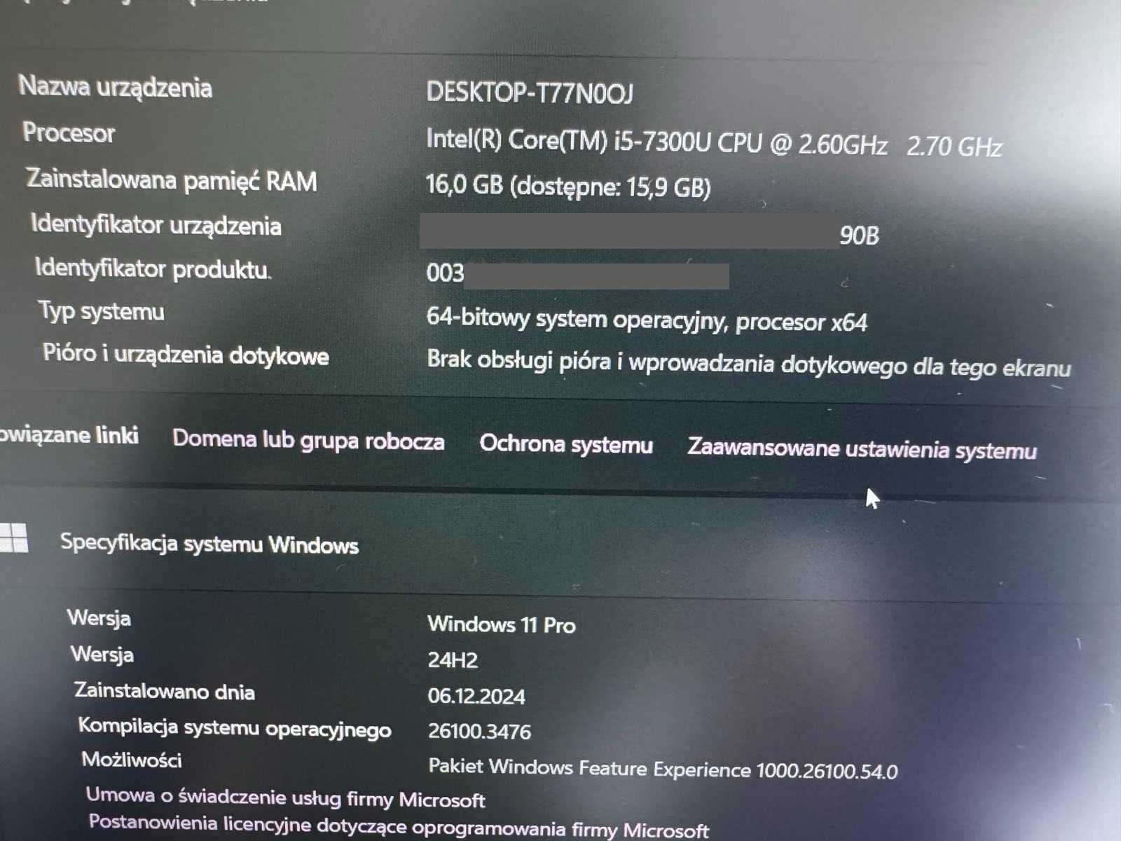 Ultrabook Dell Latitude 5280 12 cali i5 7Gen 16GB 256GB SSD HDMI