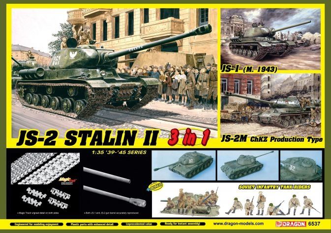 Js-2 (3w1) Dragon 6537 model 1/35