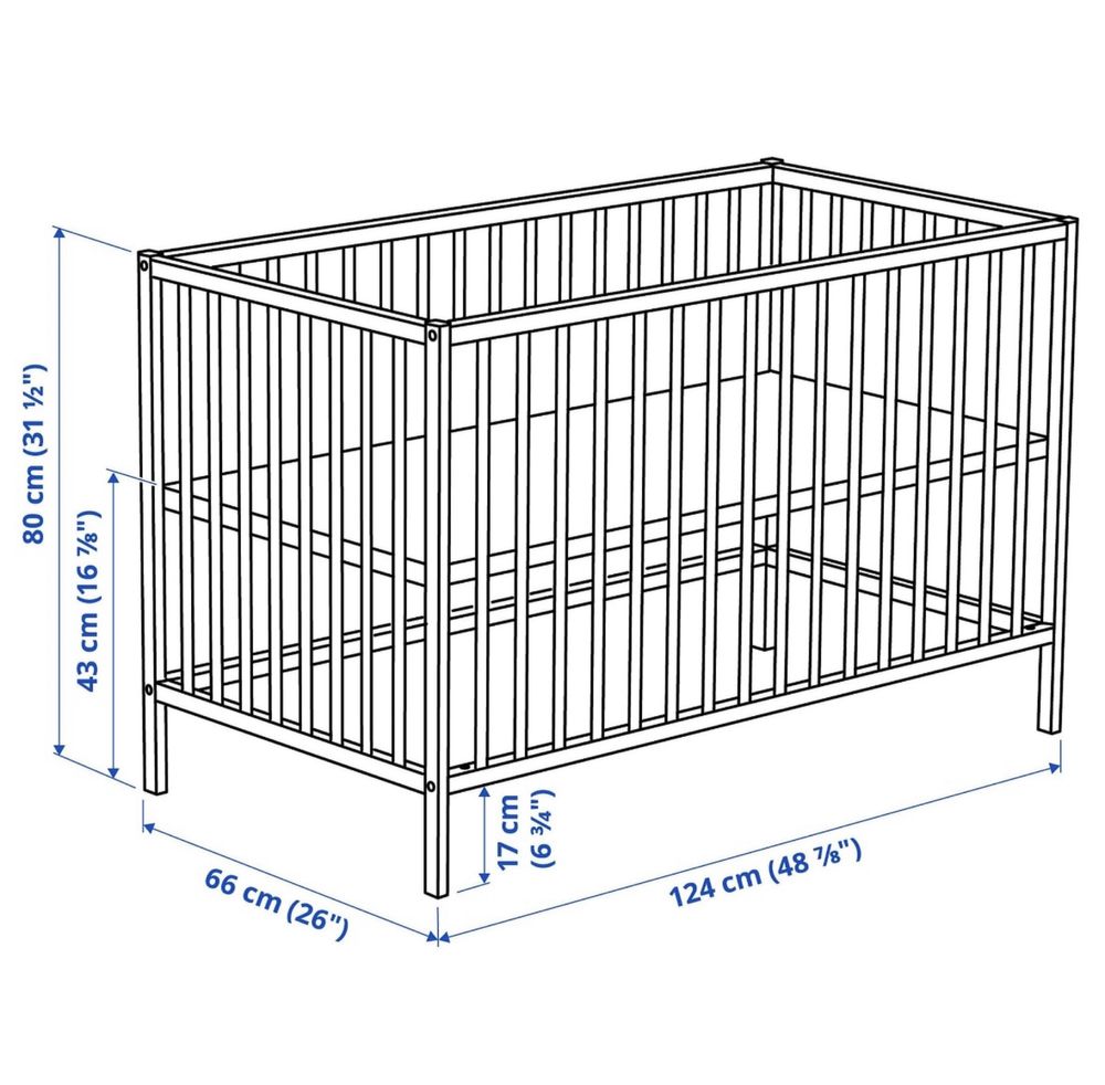 Дитяче ліжечко (люлька) IKEA Sniglar з матрацом.