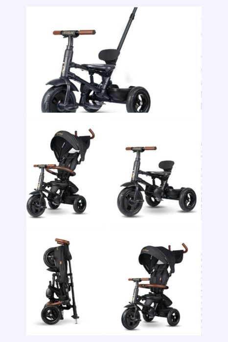 Детский трехколесный велосипед QPLAY - S380-17 Rito Deluxe Black