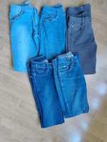Zestaw jeansów damskich (jeansy, spodnie, damskie, pięć par)