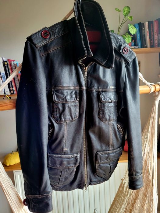 Skóra naturalna kurtka Superdry