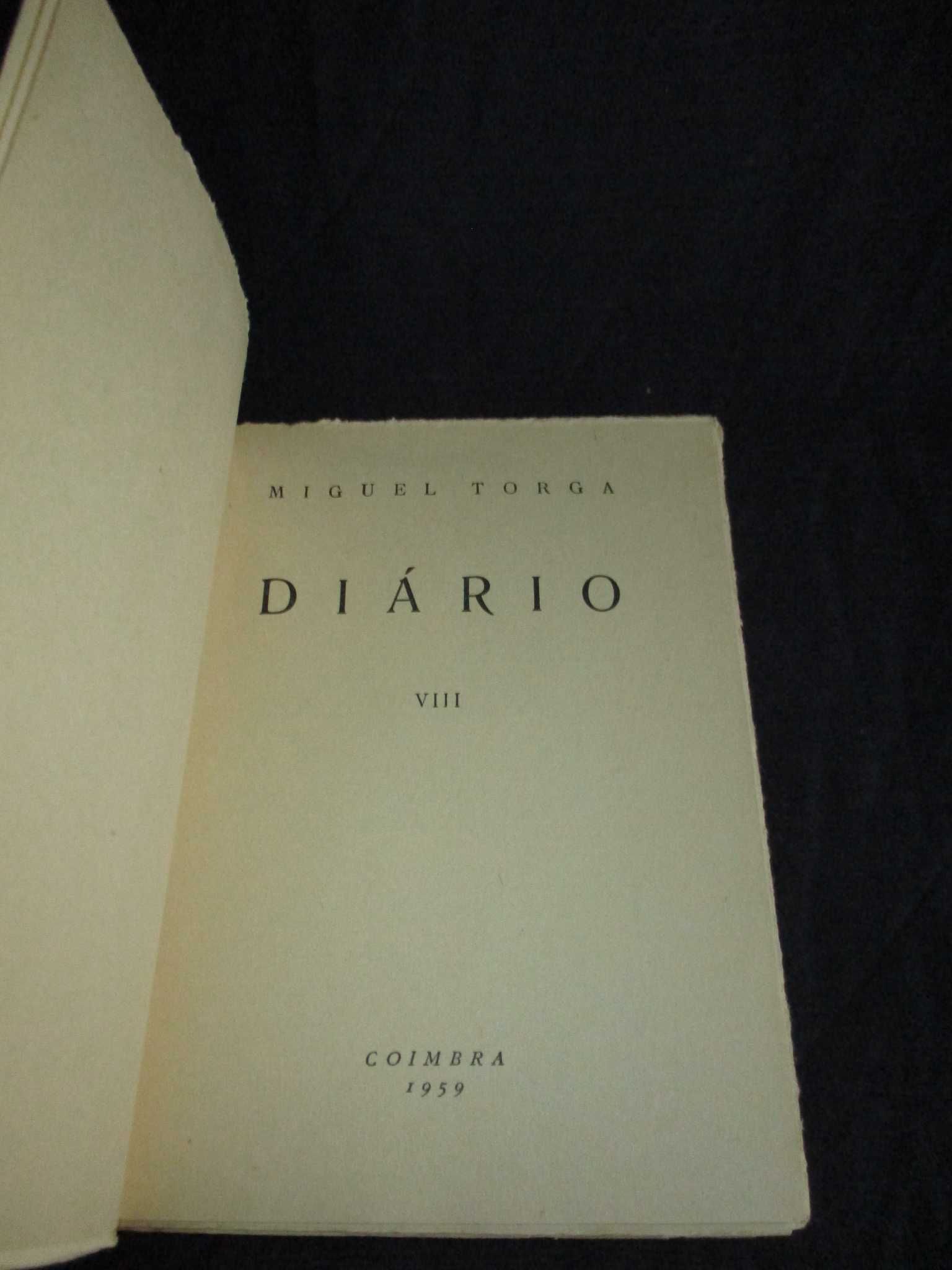 Livro Diário VIII Miguel Torga 1ª edição Coimbra