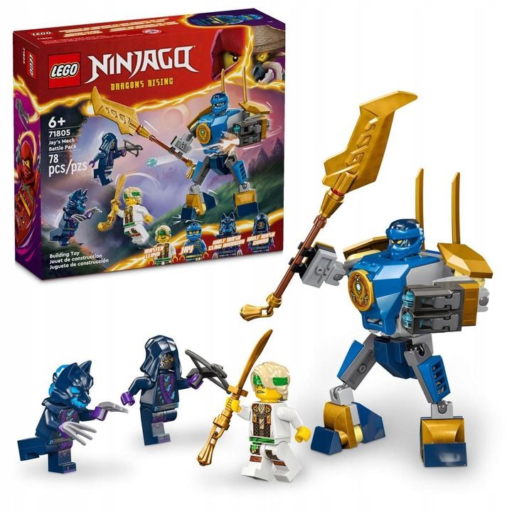 Lego Ninjago Zestaw Bitewny Ruchomy Mech Jaya Robot 71805 Lloyd 4 Figu