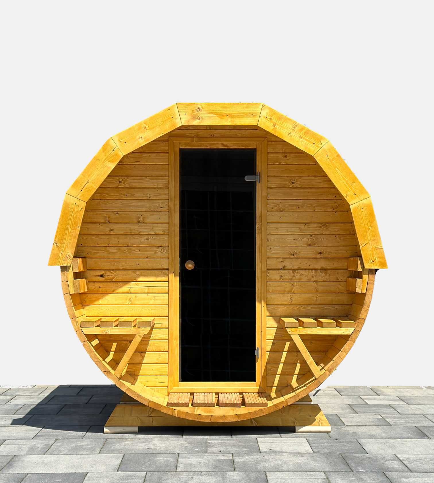 Sauna ogrodowa, Beczka Ruska, Bania 200cm - możliwość konfiguracji