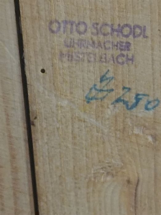 Wiszący zegar Mauthe w stylu Art Deco