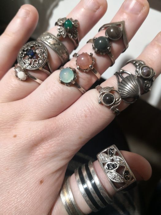 Srebrne pierścionki agat warmet at srebro pierścionek srebrny kamień