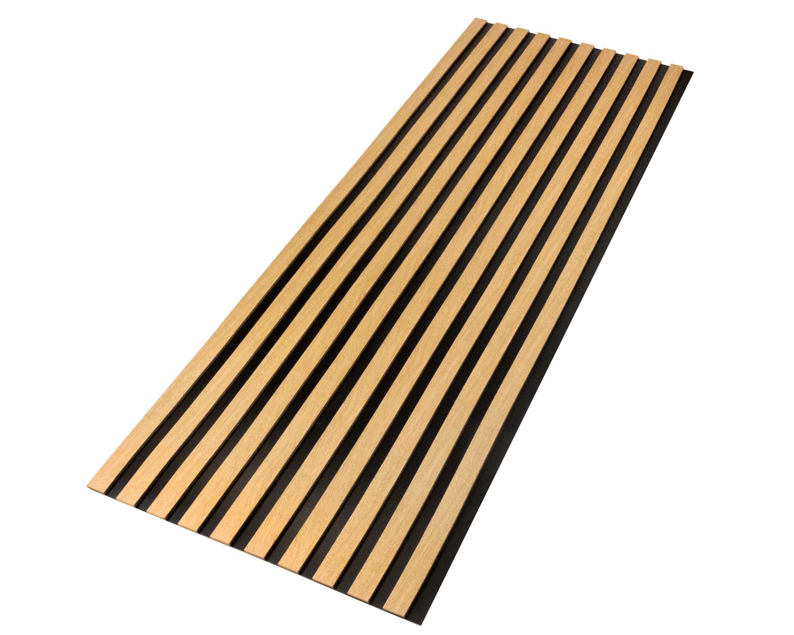 Lamele ścienne na czarnej płycie HDF - 275 cm x 59,5 cm Czarne i inne