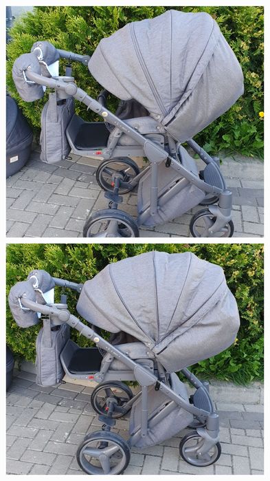 Wózek dziecięcy ADAMEX LUCIANO 2w1 (rękawiczki/kubek/torba)