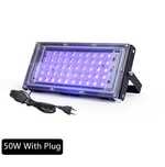 Reflektor UV LED 50 W, reflektor UV LED z wtyczką