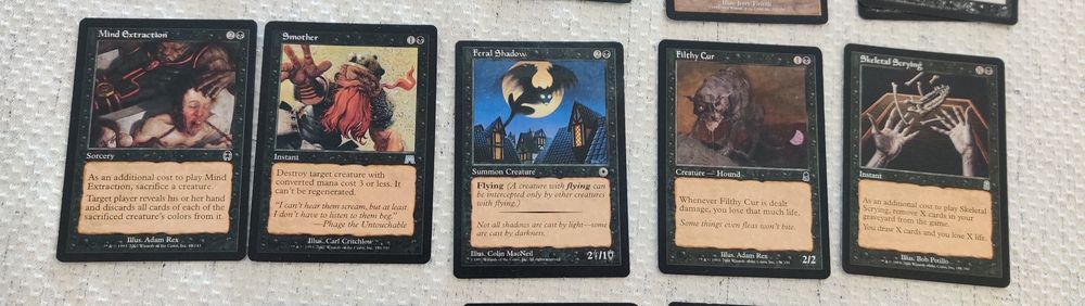 Magic the Gathering cartas aleatórias pretas