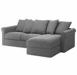 ikea gronlid pokrycie szezlong szary