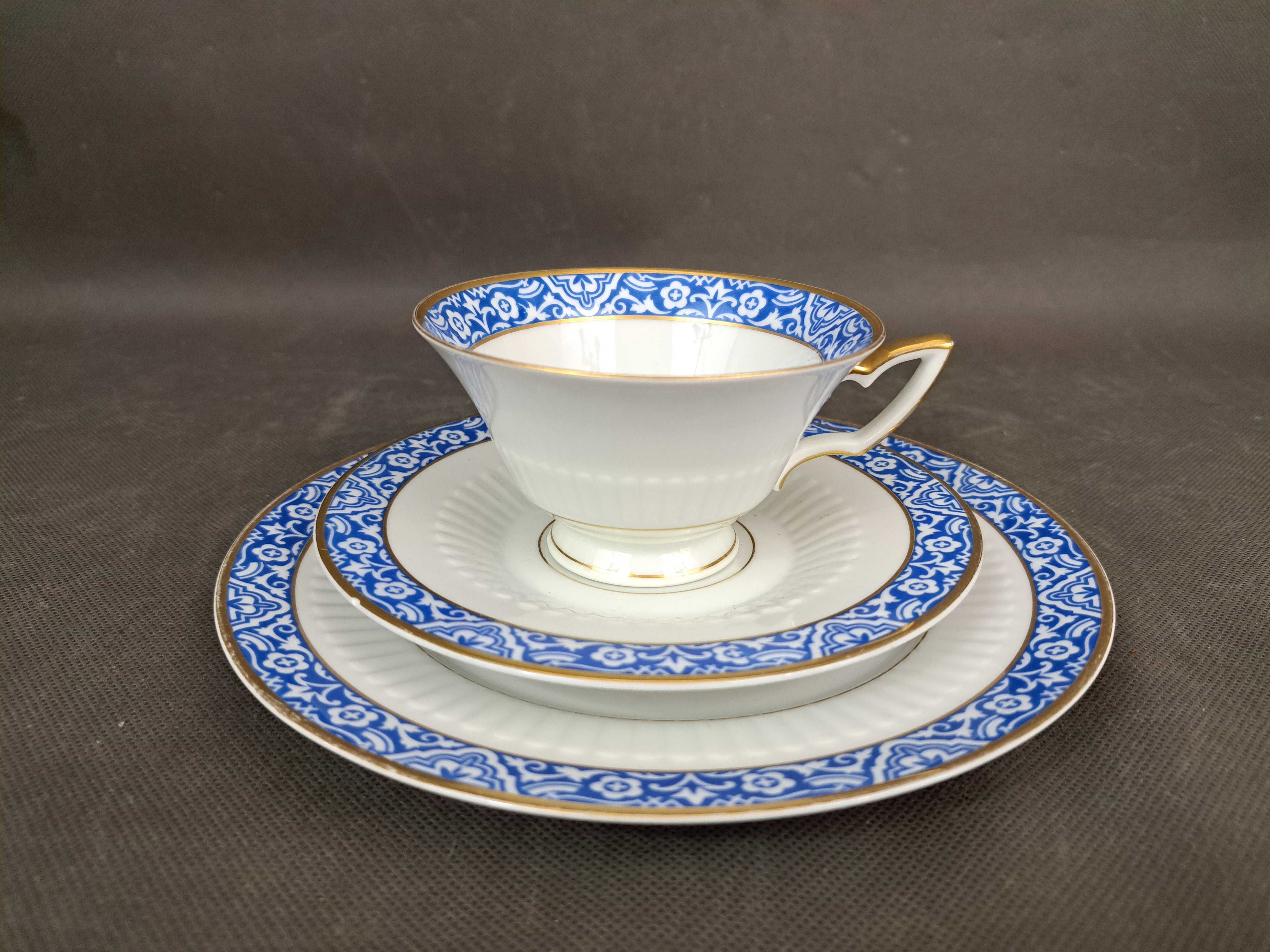 Porcelanowy zestaw śniadaniowy, trio, Heinrich