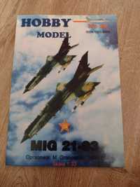 Model kartonowy Hobby Model MiG 21
