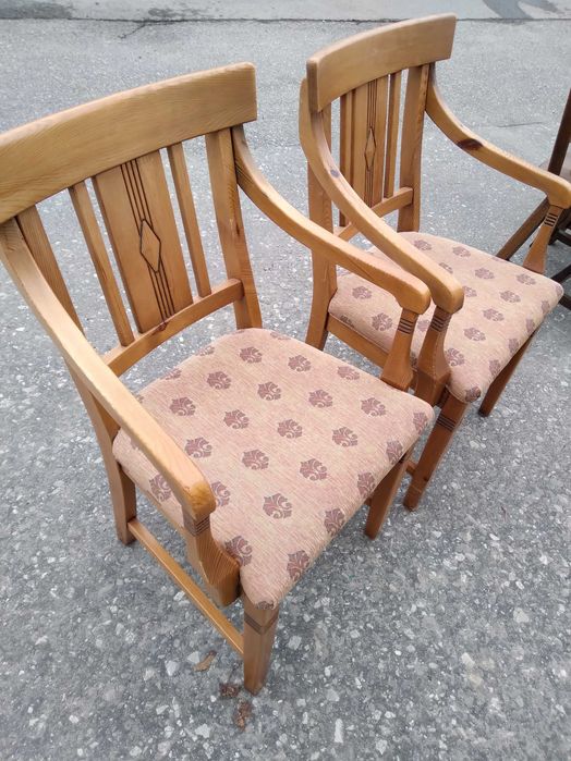 Komplet 2 krzeseł krzesła drewniane sosnowe DOWÓZ