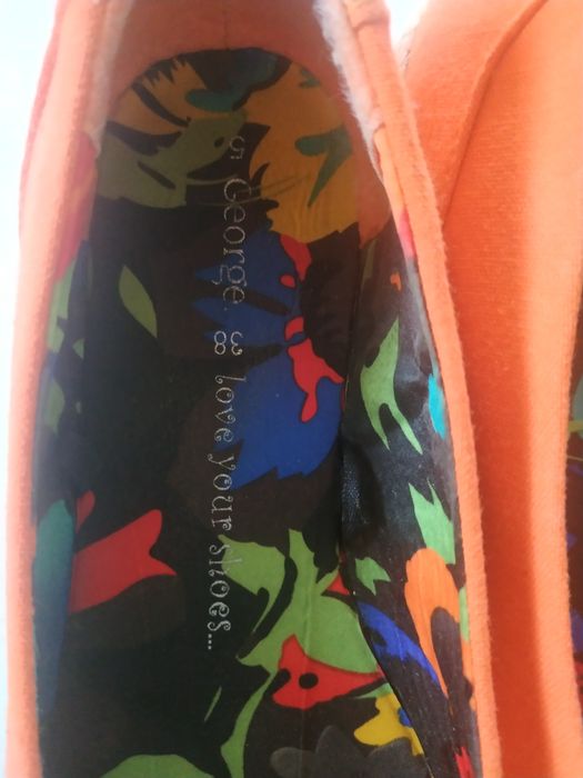 Pomarańczowe espadryle George