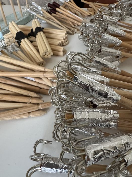 Piteiras artesanais para pesca Polvo ( 8 Anzois )