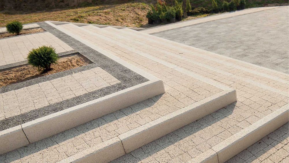 Okazja ! Obrzeże 8x30x100 śrutowane, marmur, granit, gatunek II