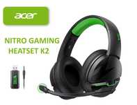 Наушники Acer Nitro Gaming Headset K2 Dynamic 50mm Drivers 100h Green